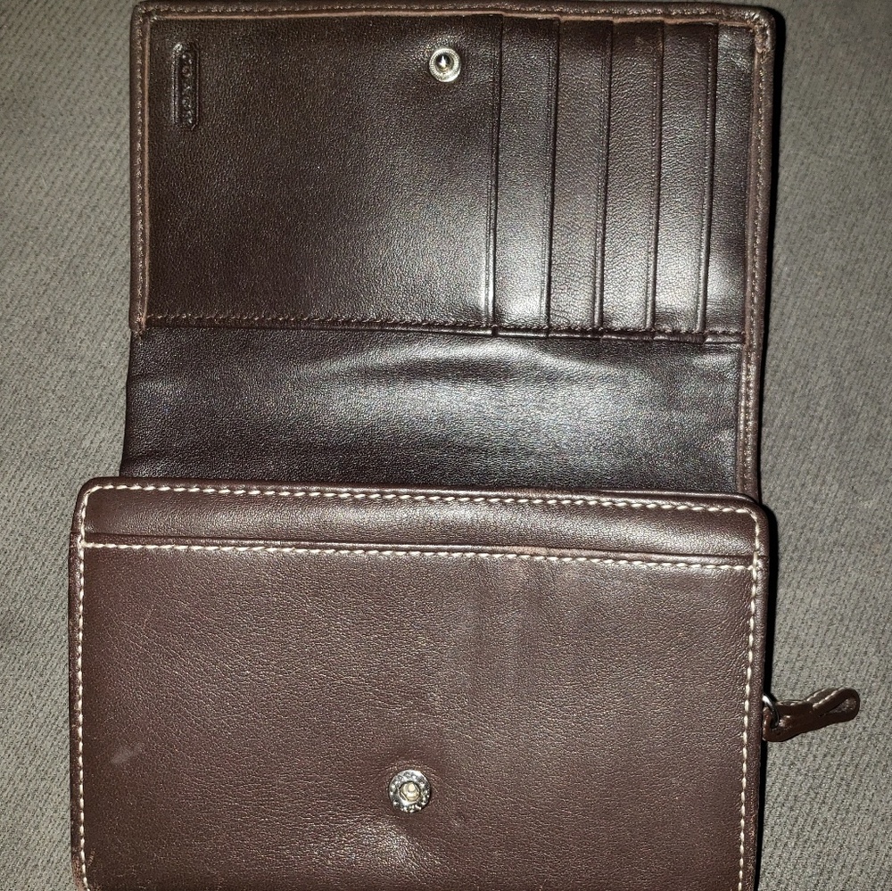 Dark chocolate brown wallet